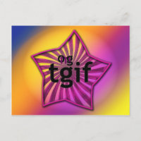 OMG! Tgif Postcard