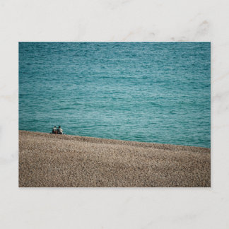 Postal On the beach at Beer