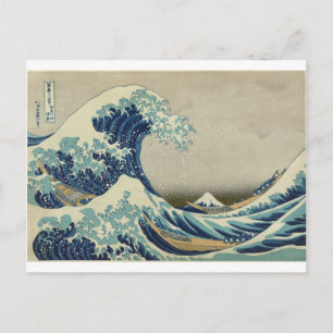 Postal Onda de Kanagawa de Katsushika Hokusai