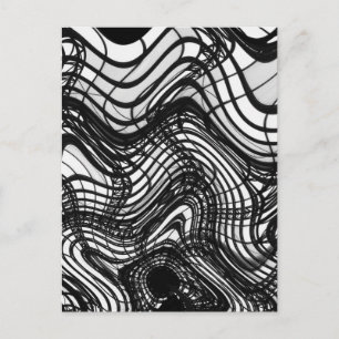 Postal Onda De Techo Negro Y Blanco, 2016 Imágenes SVP