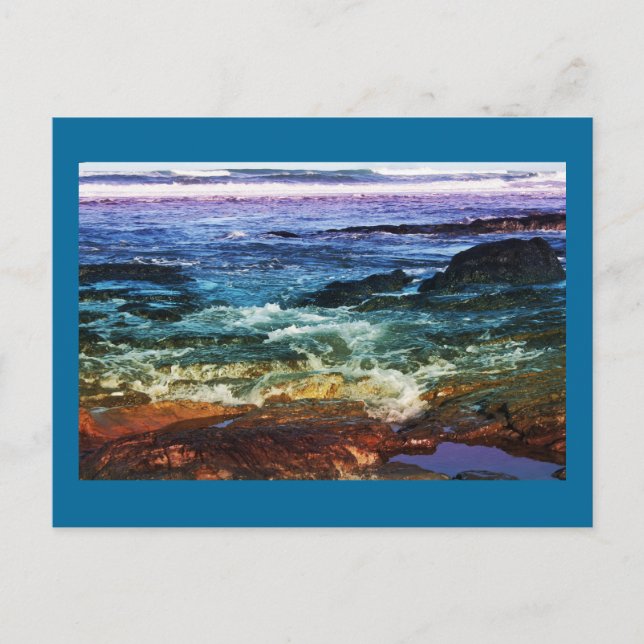 Postal Ondas arco iris (Anverso)