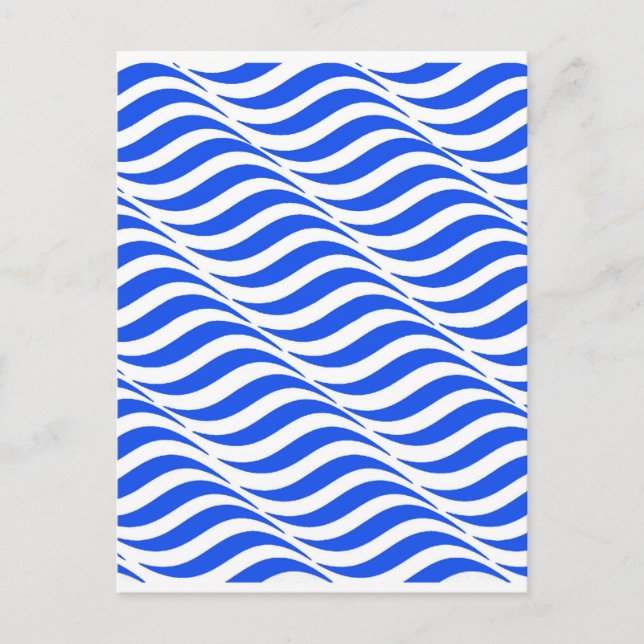 Postal Ondas azules (Anverso)