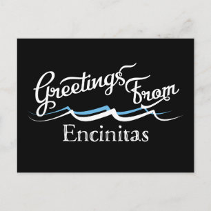 Postal Ondas de agua de Encinitas
