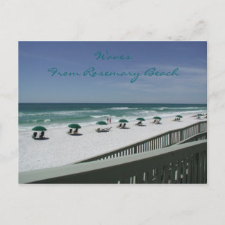 Postal Ondas De La Playa De Rosemary