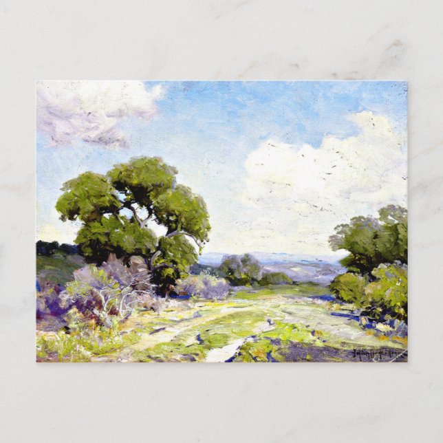 Postal Onderdonk - Buenos días en Live Oaks, Boerne, Texa (Anverso)