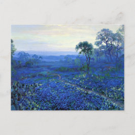 Postal Onderdonk - Paisaje de Bluebonnet con Cacti, Road,