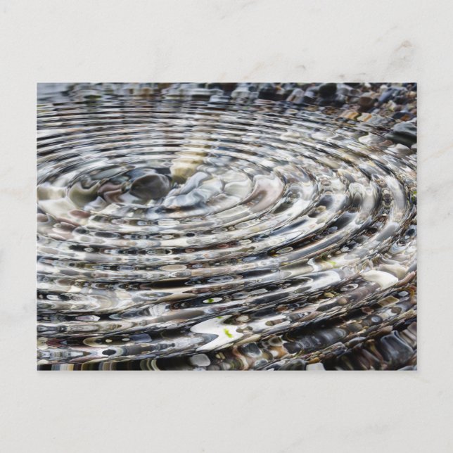 Postal Ondulación del agua en los guijarros (Anverso)