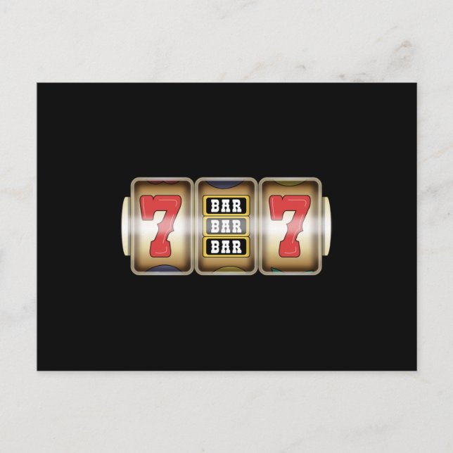 Postal One Arm Bandit Slot Machine Casino Roulette (Anverso)