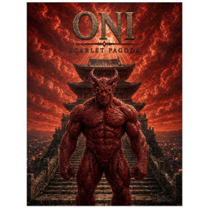 Postal Oni Scarlet Pagoda Dark Cinema