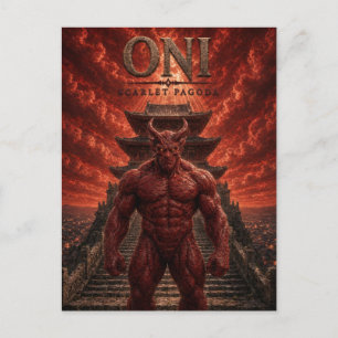 Postal Oni Scarlet Pagoda Dark Cinema