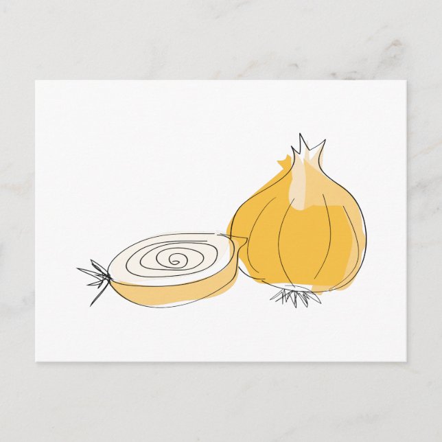 Postal Onion Sketch (Anverso)