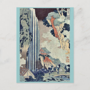 Postal Ono Falls on the Kisokaido por Katsushika, Hokusai