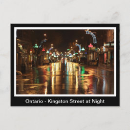 Postal Ontario, calle Kingston de noche