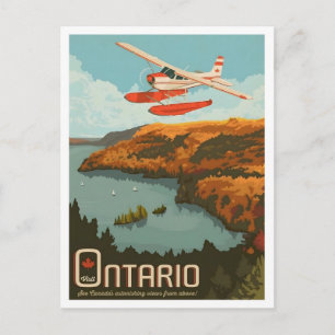 Postal Ontario Canadá Viajes Antiguos 