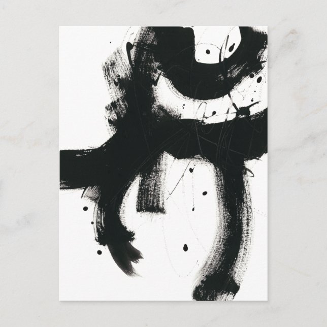 Postal Onyx Gesture - Black Paint Strokes (Anverso)
