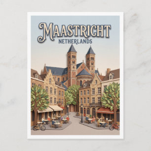 Postal Onze Lieve Vrouweplein Maastricht Países Bajos