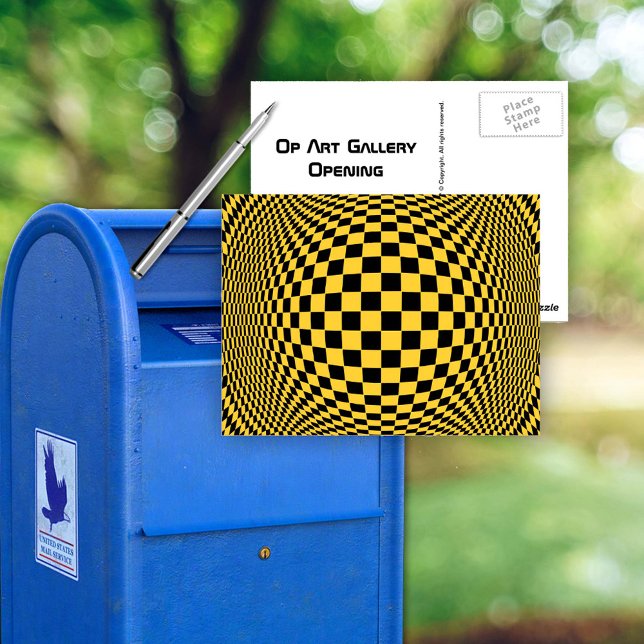 Postal Op Art (Op Art Postcard
)
