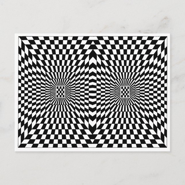 Postal OP-Art #6 en Emporio Moffa (Anverso)