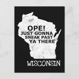 Postal Ope Sneak Pasó Ya Hay Cita De Mapa De Wisconsin Ne