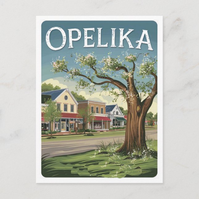 Postal Opelika, Alabama  (Anverso)