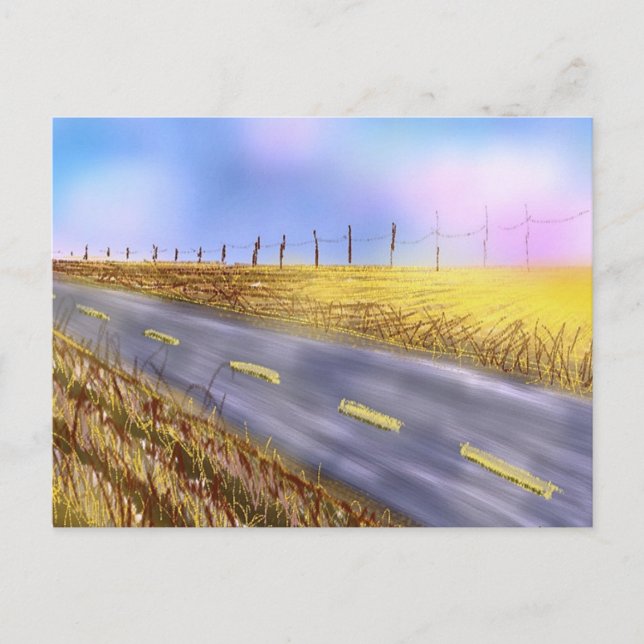 Postal "Open Road" (Anverso)