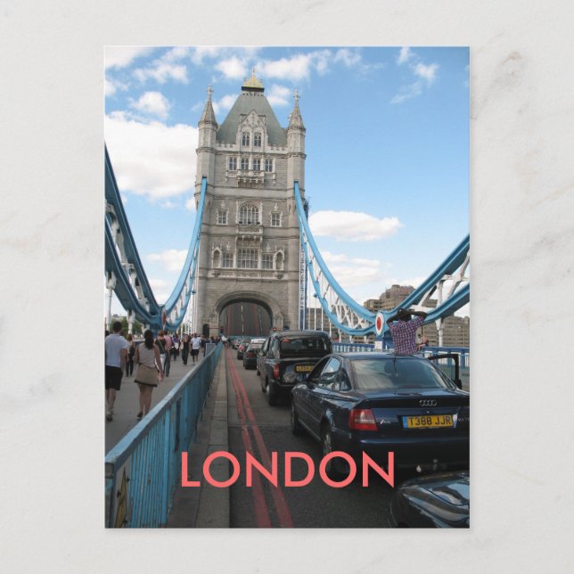 Postal Open Tower Bridge Londres Reino Unido (Anverso)
