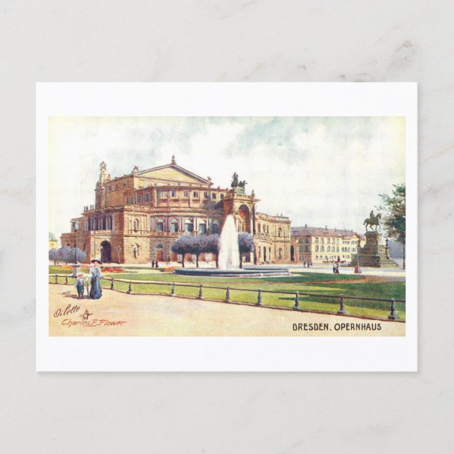 Postal Ópera de Dresde, Dresde, Alemania (Anverso)