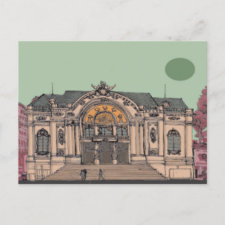 Postal Ópera de la ciudad de Saigón