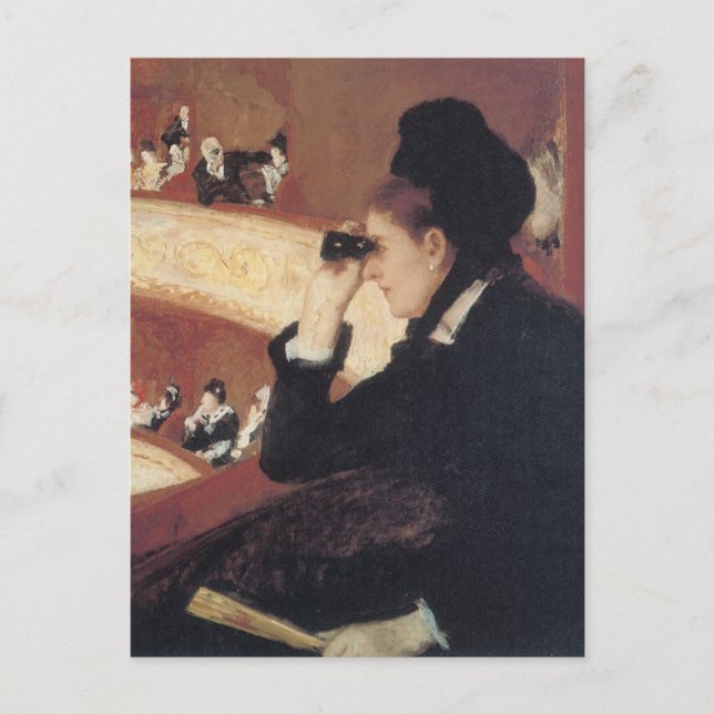 Postal Ópera de Mary Cassatt, el impresionismo vintage (Anverso)