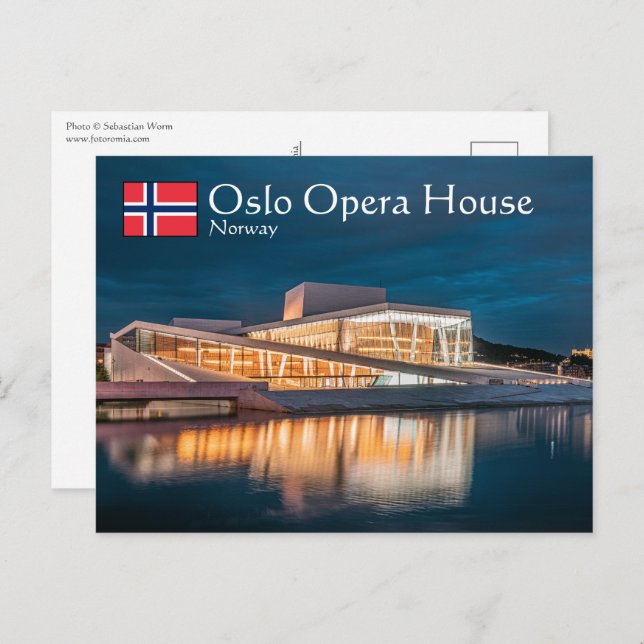 Postal Ópera de Oslo (Anverso / Reverso)