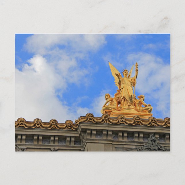 Postal Ópera de París (Anverso)
