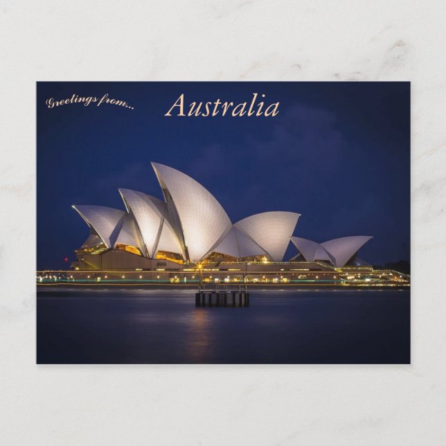 Postal Ópera de Sídney Australia (Anverso)