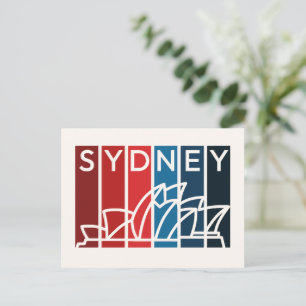 Postal Ópera de Sidney Resumen Postcarta de arte