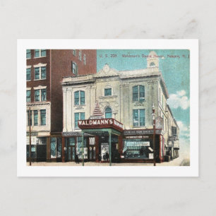 Postal Ópera de Waldmann, Newark NJ Vintage