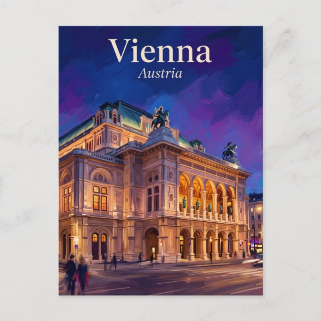 Postal Ópera Estatal de Viena Austria (Anverso)