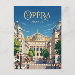 Postal Ópera Francia