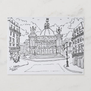 Postal Ópera Garnier   París, Francia