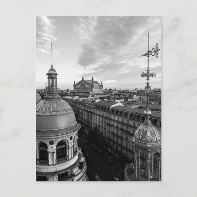 Postal opéra Garnier, París, Francia (Anverso)