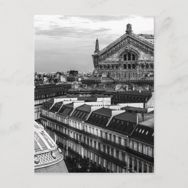 Postal Opéra Garnier, París, Francia (Anverso)