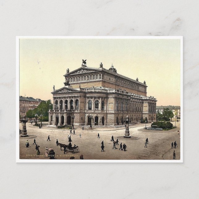 Postal Opera House, Frankfort on Main (es decir, Frankfur (Anverso)
