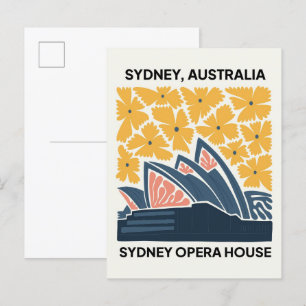 Postal Opera House Sydney Australia viajes floridos