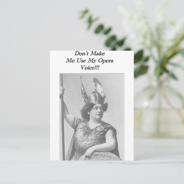 Postal Opera Voice (Anverso de pie)