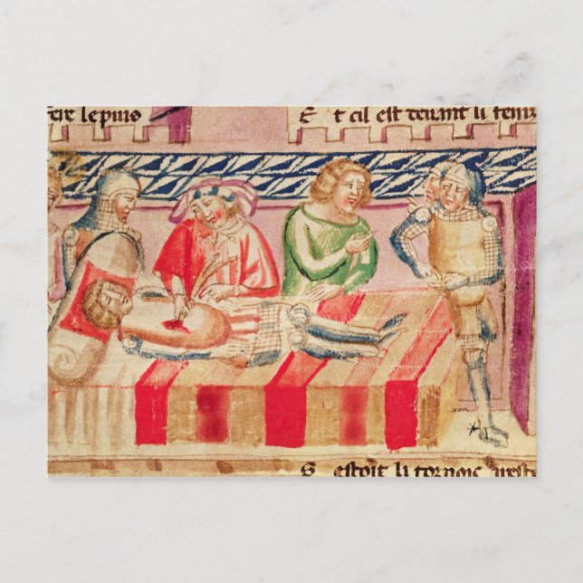 Postal Operación contra un soldado herido (Anverso)