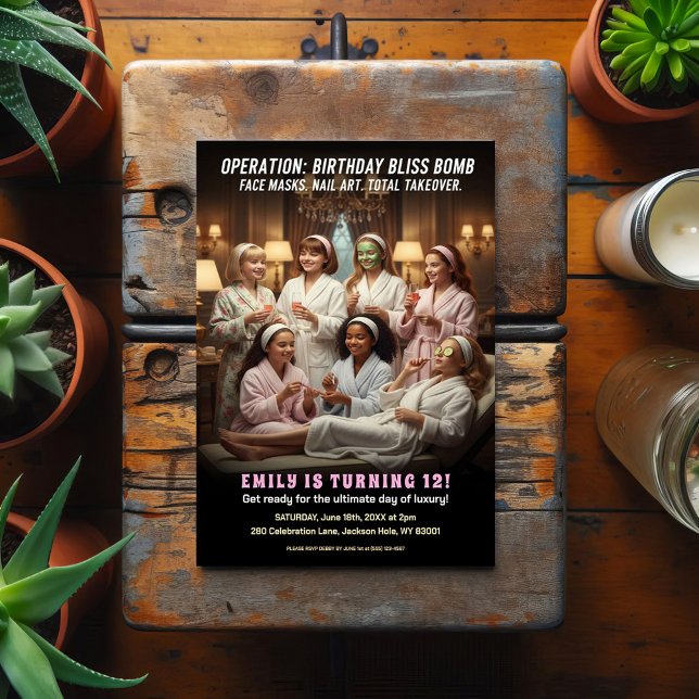 Postal Operación Fiesta de Spa de Cumpleaños Feliz  (Subido por el creador)