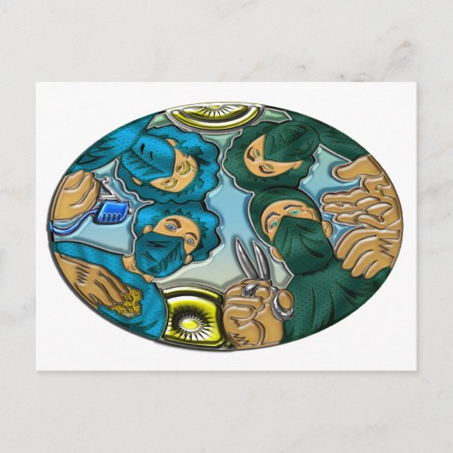 Postal Operación o Cirugía (Anverso)