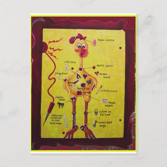 Postal Operación Pollo de goma (Anverso)