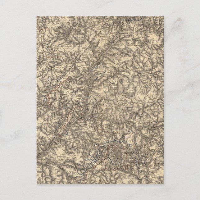 Postal Operaciones militares de la Campaña de Atlanta 2 (Anverso)