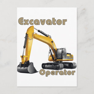 Postal Operador de excavador