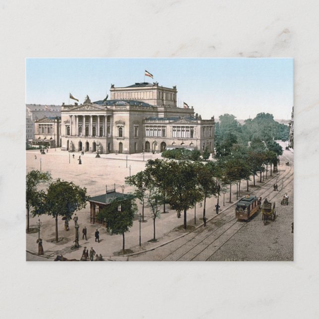 Postal Opernhaus, Ópera House, Leipzig, Alemania (Anverso)