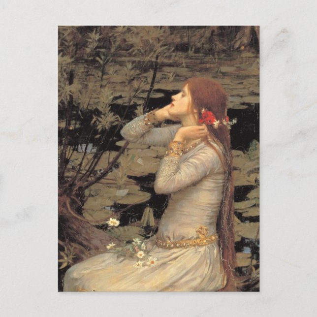 Postal Ophelia con el pelo rojo streaming (Anverso)
